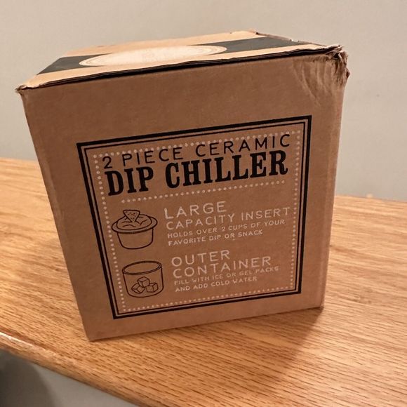 Dip Chiller Dish  by Carson  (5.5" x 5") Ceramic - Picture 6 of 8